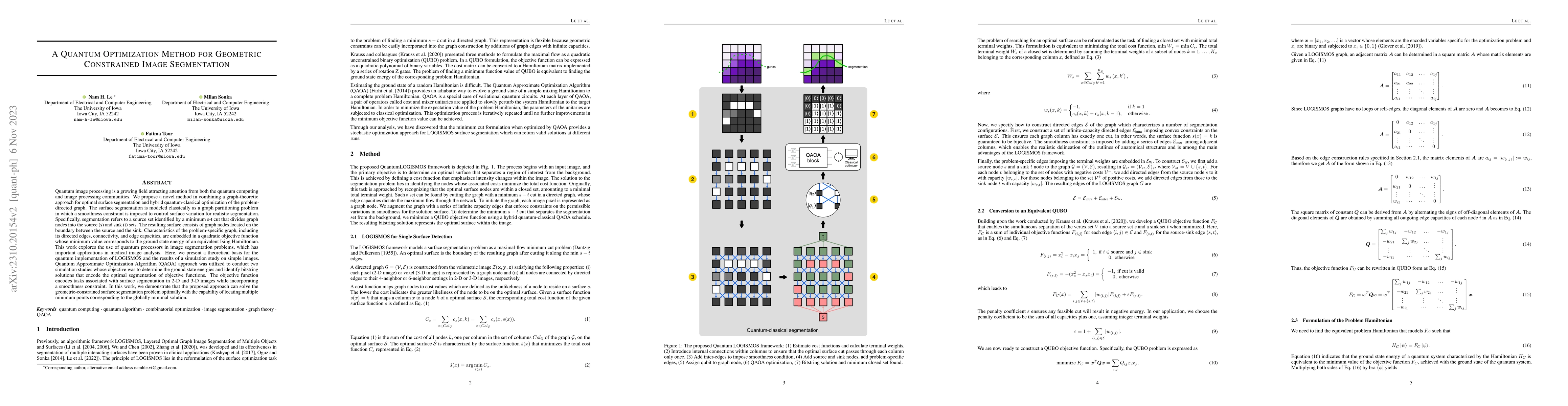 Thumbnail for A Quantum Optimization Method for Geometric Constrained Image
  Segmentation