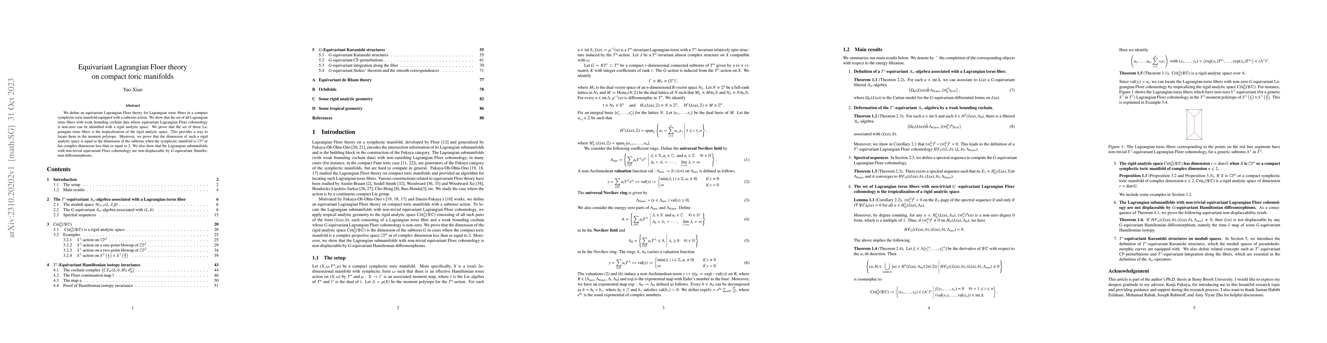 Thumbnail for Equivariant Lagrangian Floer theory on compact toric manifolds