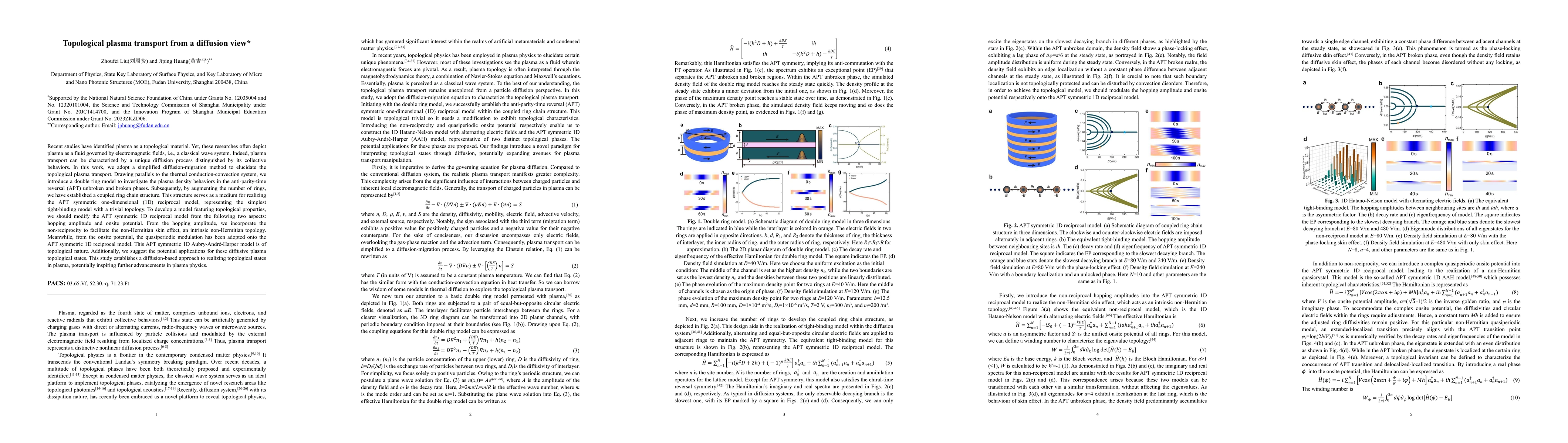 Thumbnail for Topological plasma transport from a diffusion view