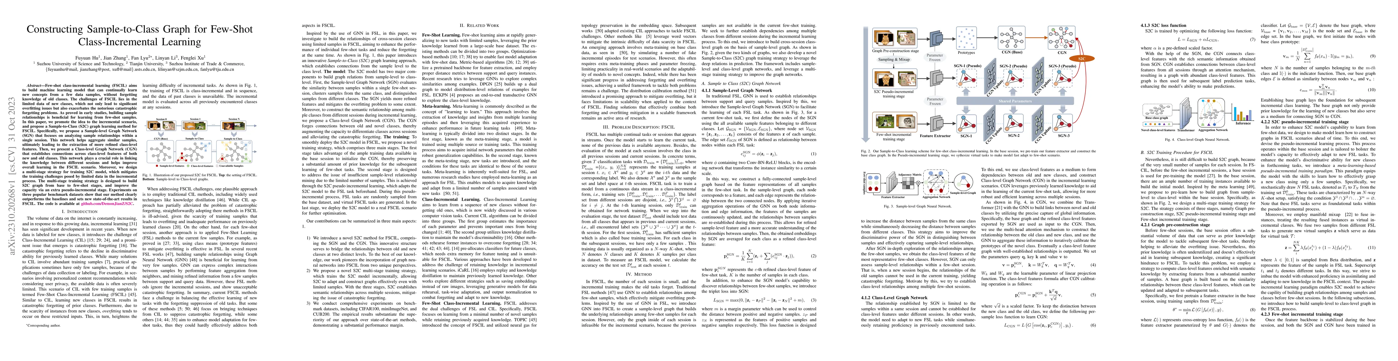 Thumbnail for Constructing Sample-to-Class Graph for Few-Shot Class-Incremental
  Learning