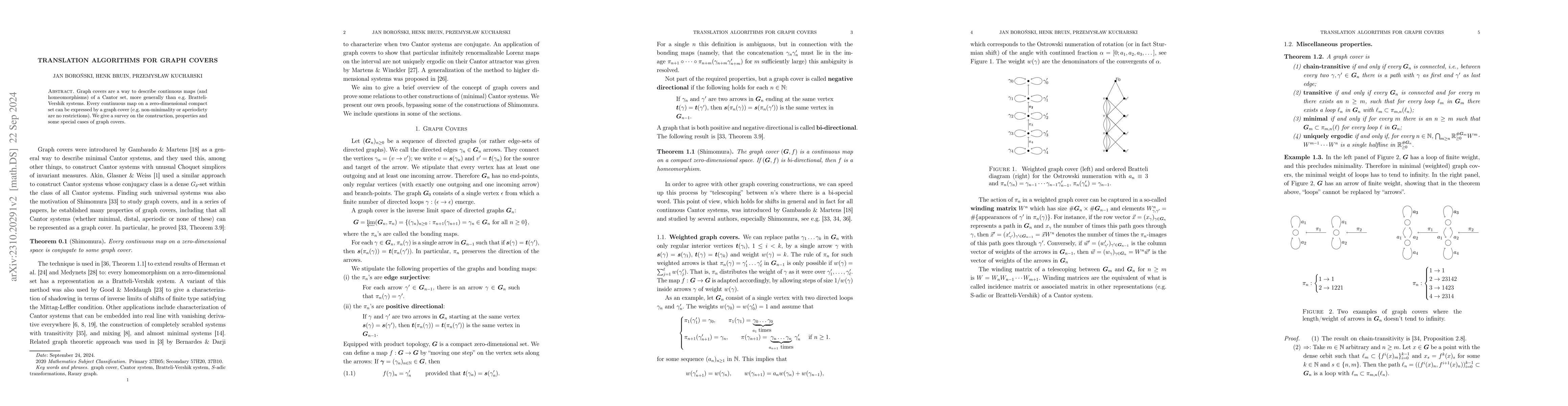Thumbnail for Translation algorithms for graph covers