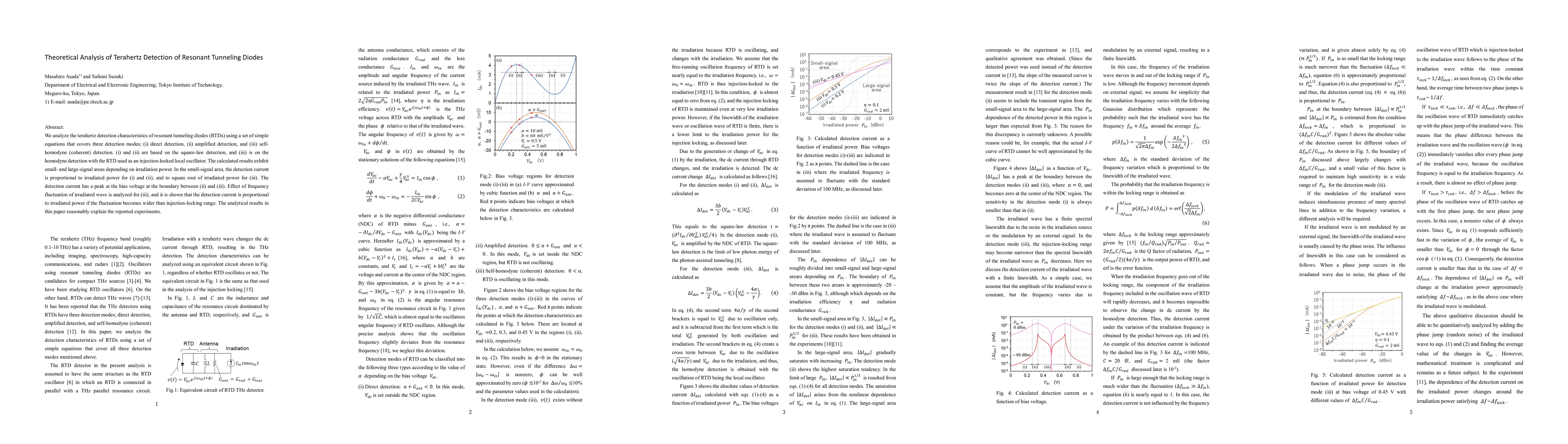 Thumbnail for Theoretical Analysis of Terahertz Detection of Resonant Tunneling Diodes