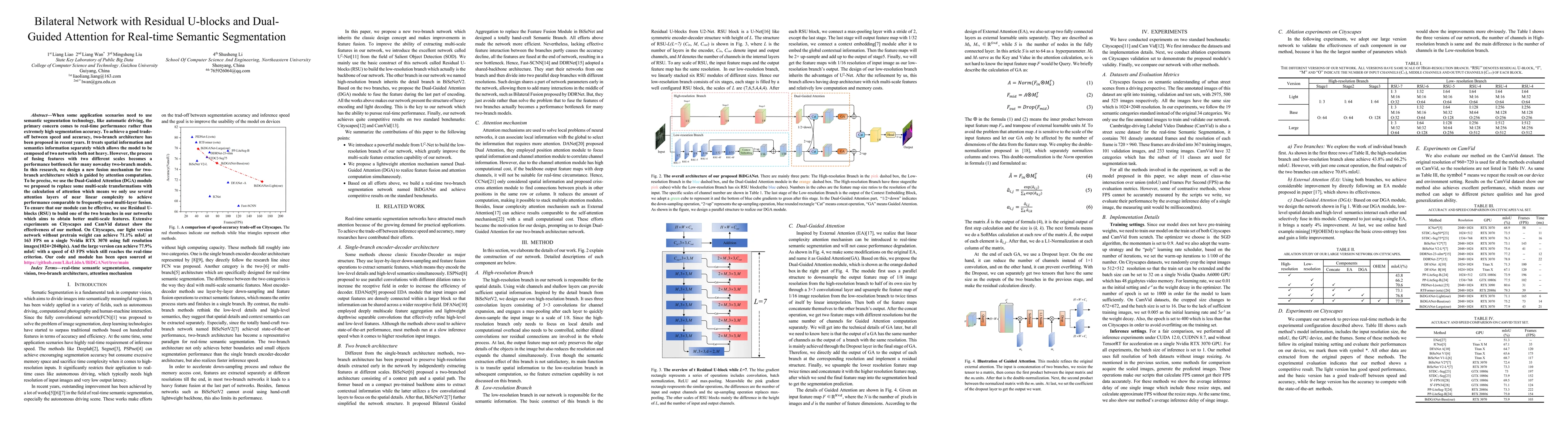Thumbnail for Bilateral Network with Residual U-blocks and Dual-Guided Attention for
  Real-time Semantic Segmentation