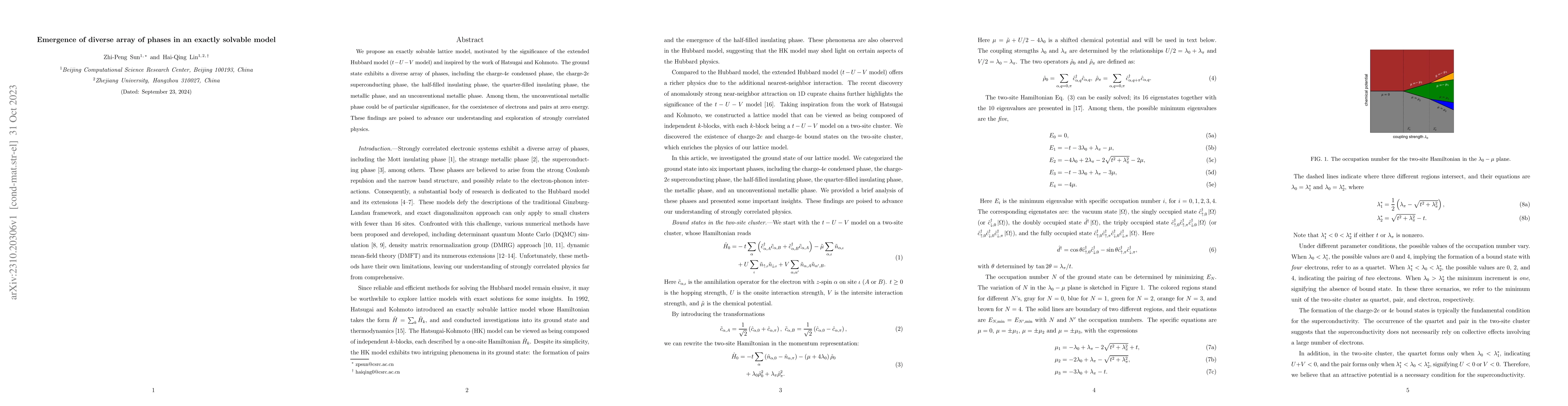 Thumbnail for Emergence of diverse array of phases in an exactly solvable model
