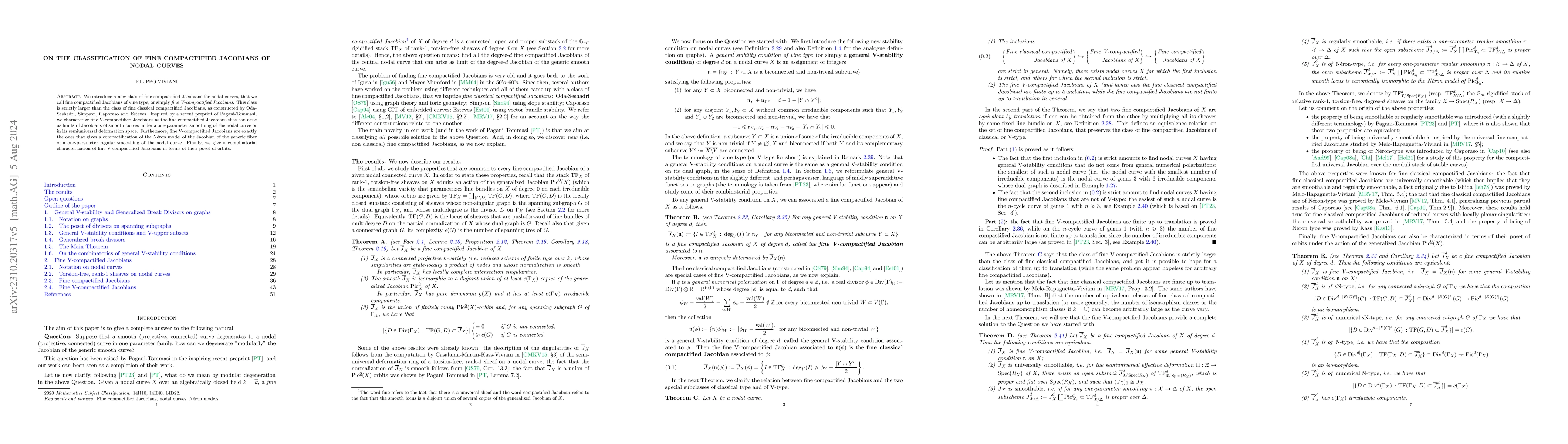 Thumbnail for On the classification of fine compactified Jacobians of nodal curves