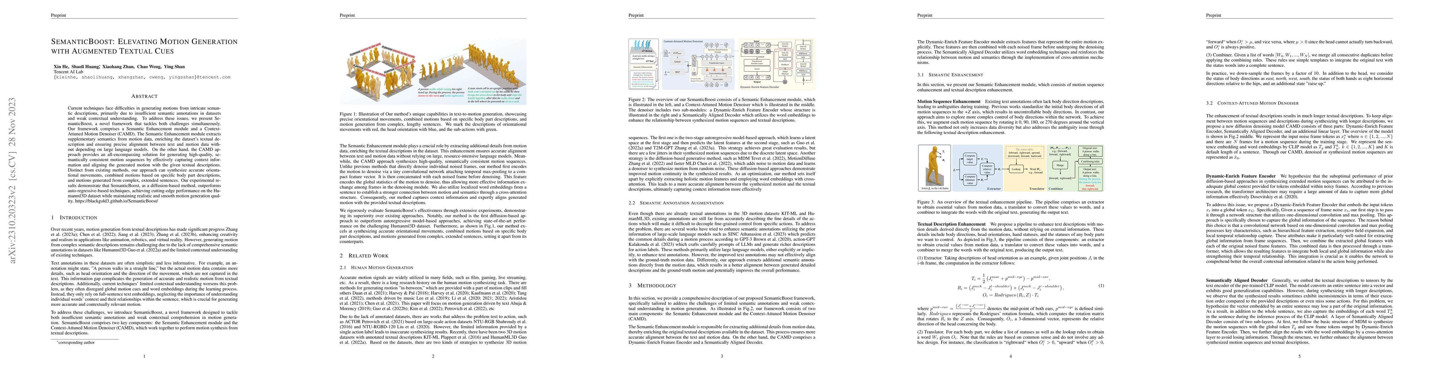 Thumbnail for SemanticBoost: Elevating Motion Generation with Augmented Textual Cues