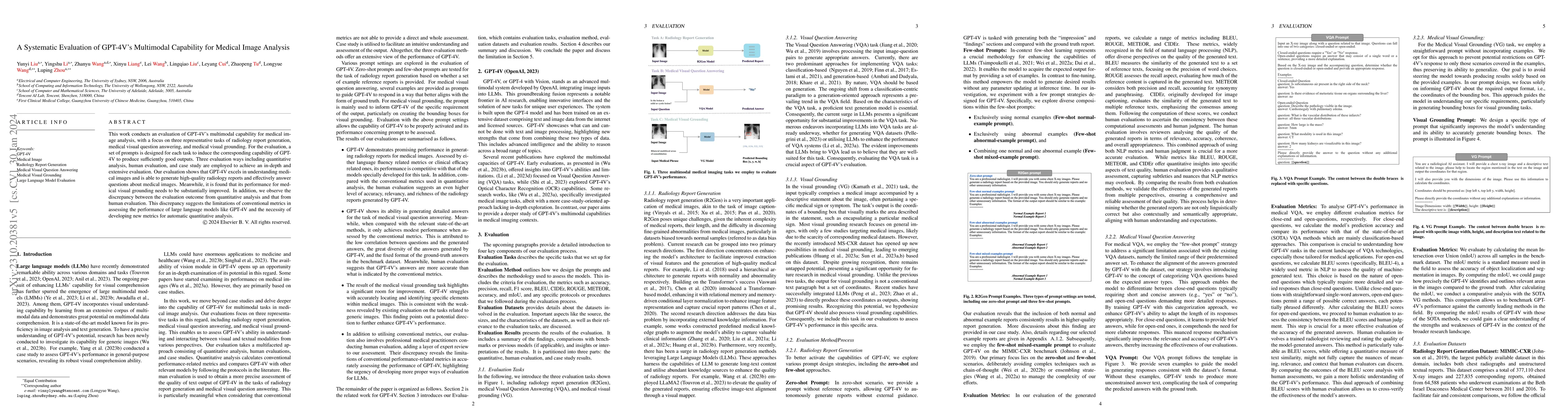 Thumbnail for A Systematic Evaluation of GPT-4V's Multimodal Capability for Medical
  Image Analysis