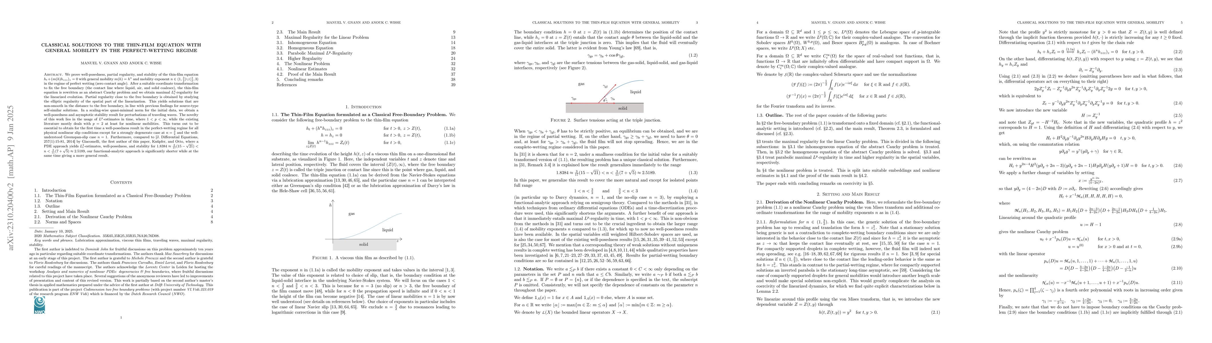 Thumbnail for Classical solutions to the thin-film equation with general mobility in
  the perfect-wetting regime