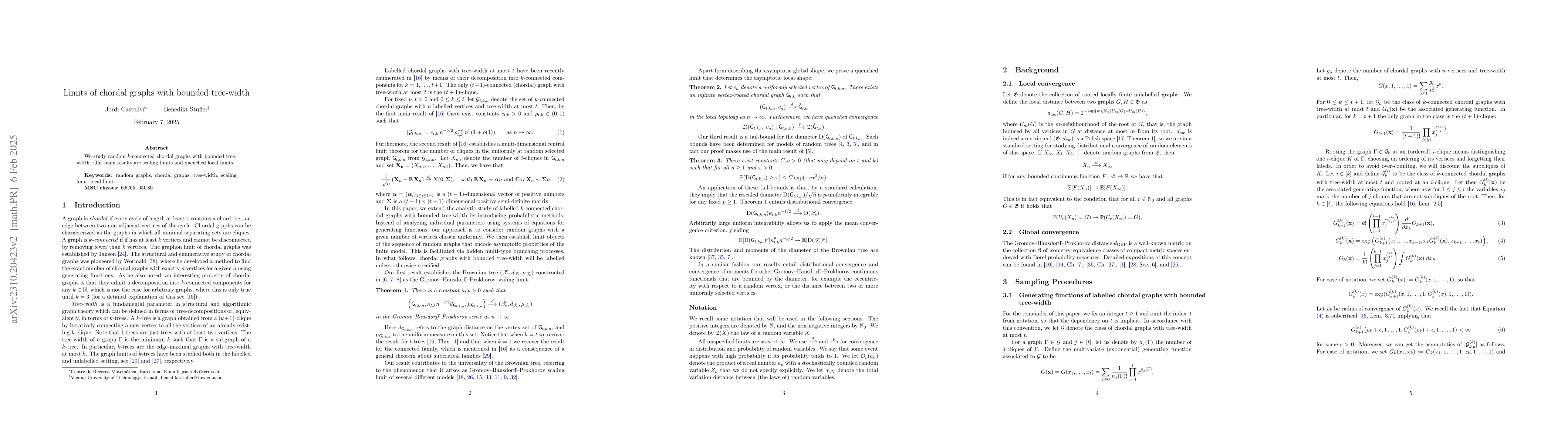 Thumbnail for Limits of chordal graphs with bounded tree-width