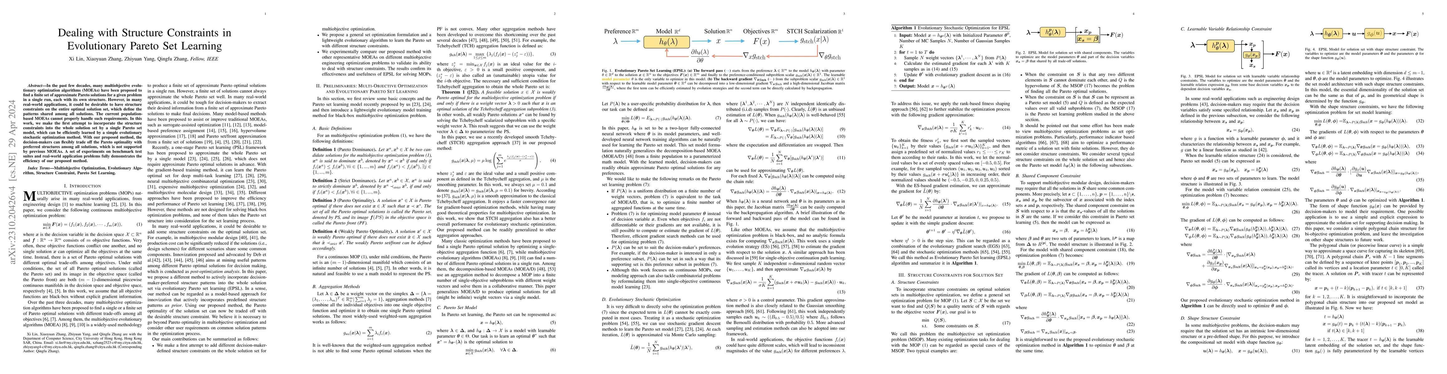 Thumbnail for Dealing with Structure Constraints in Evolutionary Pareto Set Learning