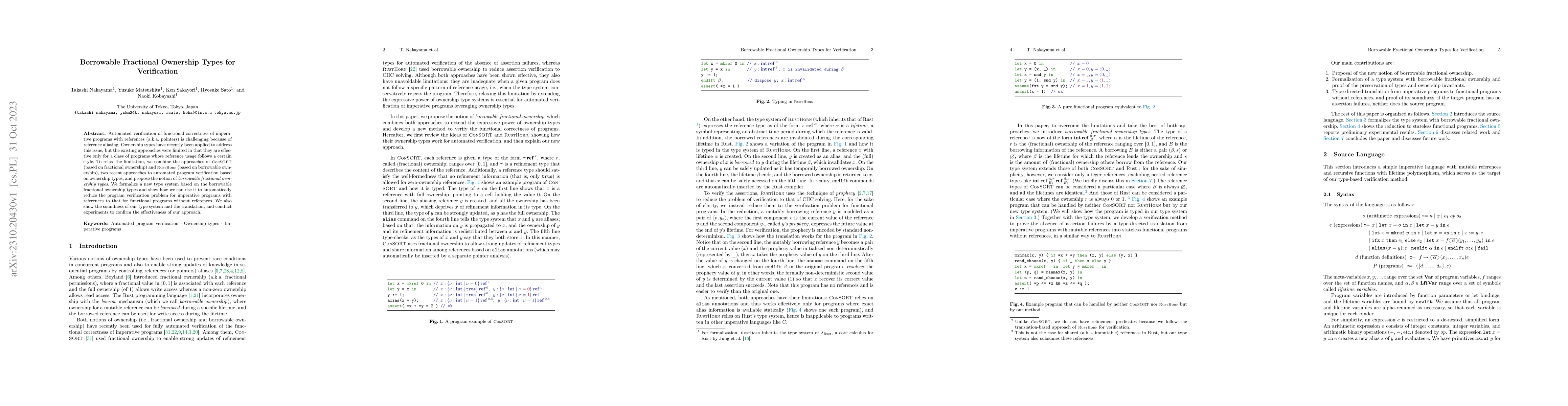 Thumbnail for Borrowable Fractional Ownership Types for Verification