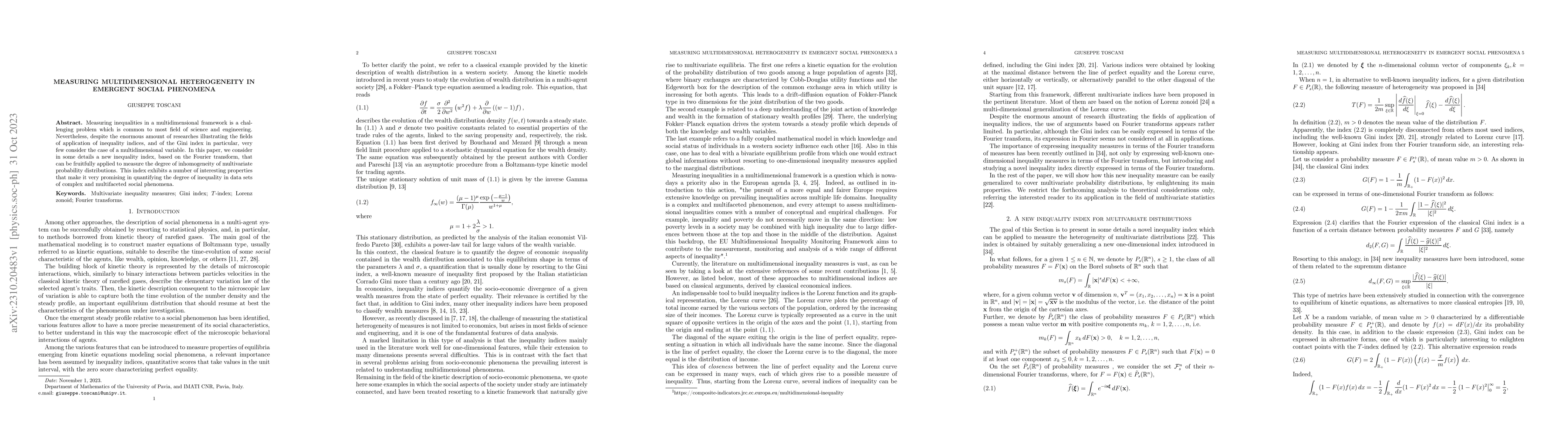 Thumbnail for Measuring multidimensional heterogeneity in emergent social phenomena