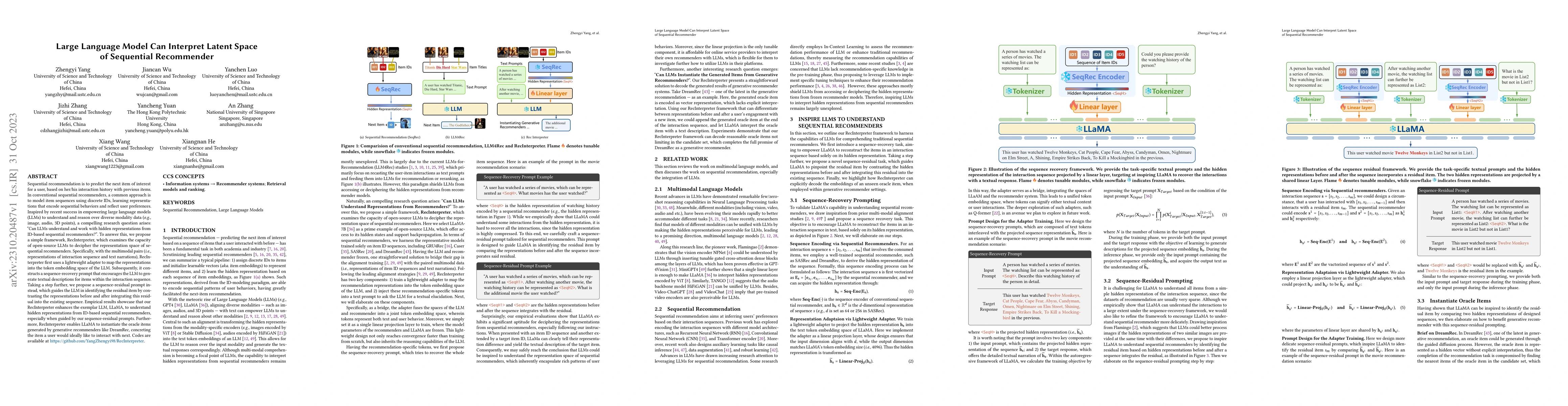 Thumbnail for Large Language Model Can Interpret Latent Space of Sequential
  Recommender