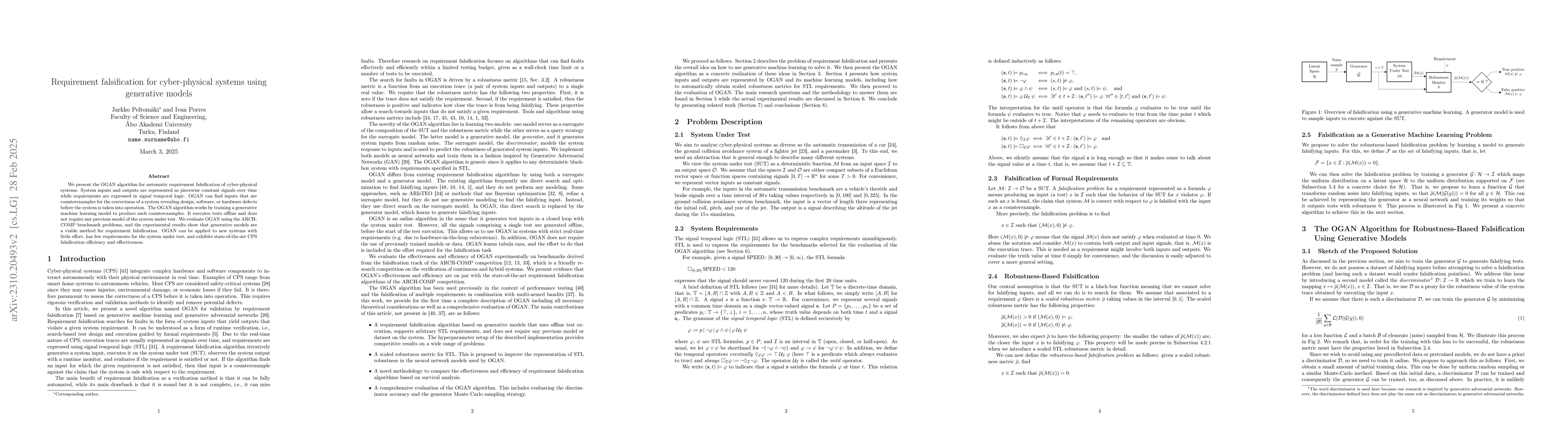 Thumbnail for Requirement falsification for cyber-physical systems using generative
  models