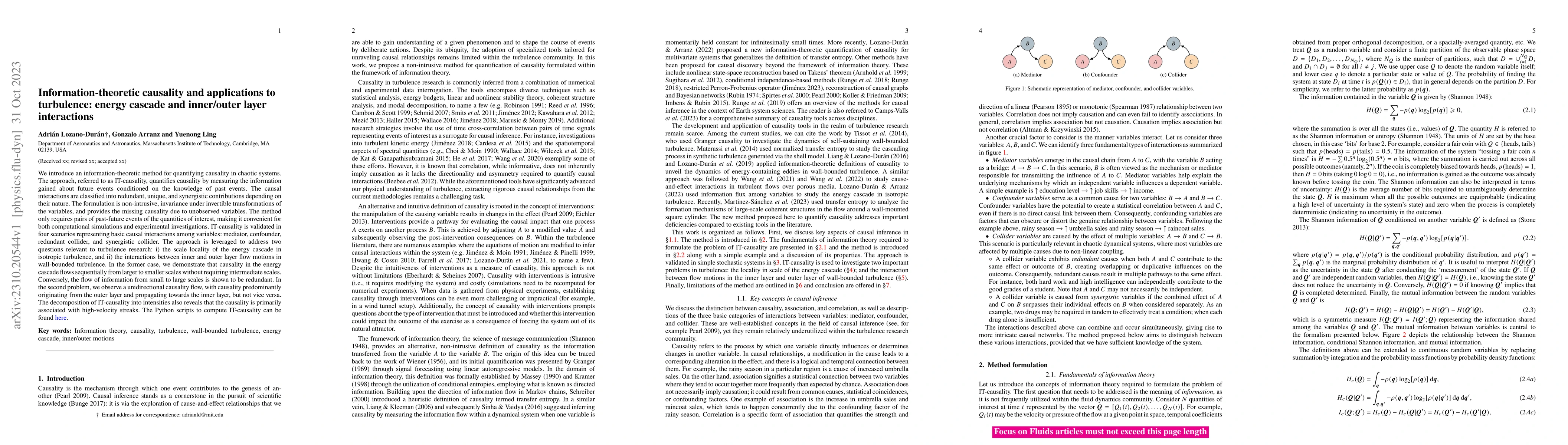 Thumbnail for Information-theoretic causality and applications to turbulence: energy
  cascade and inner/outer layer interactions