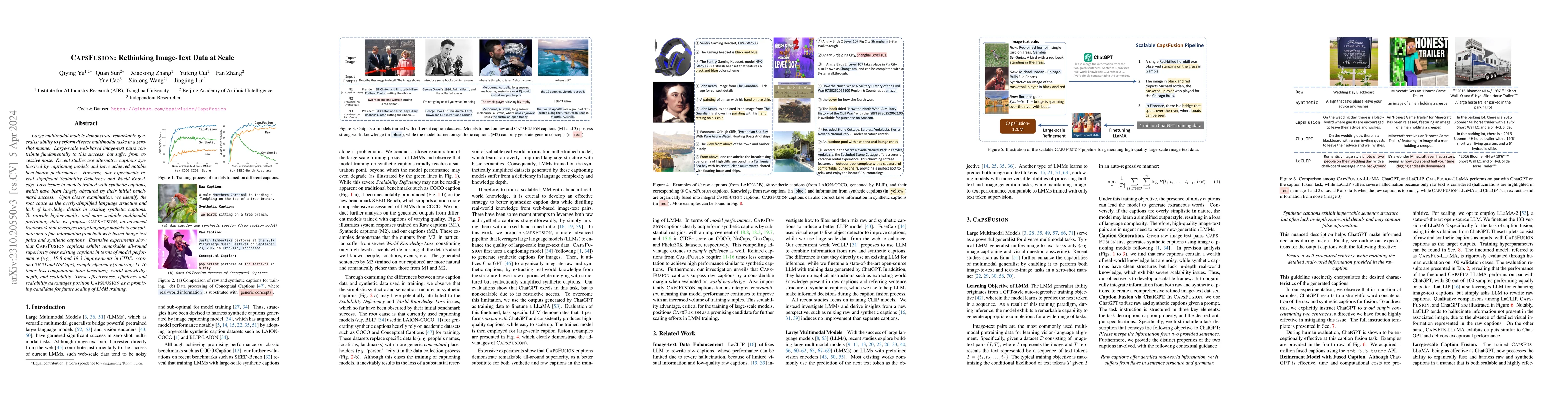 Thumbnail for CapsFusion: Rethinking Image-Text Data at Scale