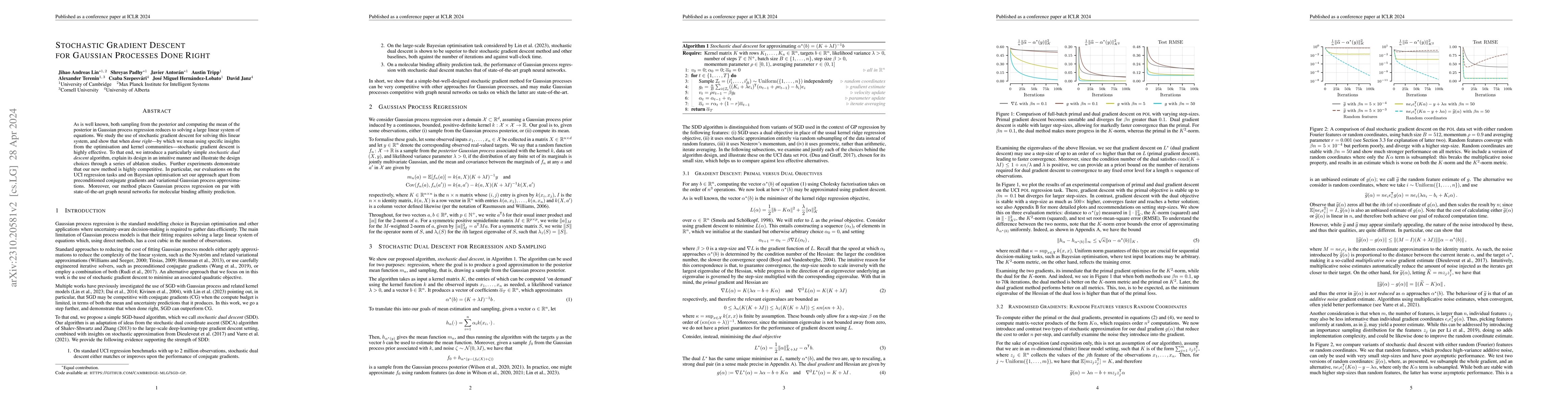 Thumbnail for Stochastic Gradient Descent for Gaussian Processes Done Right