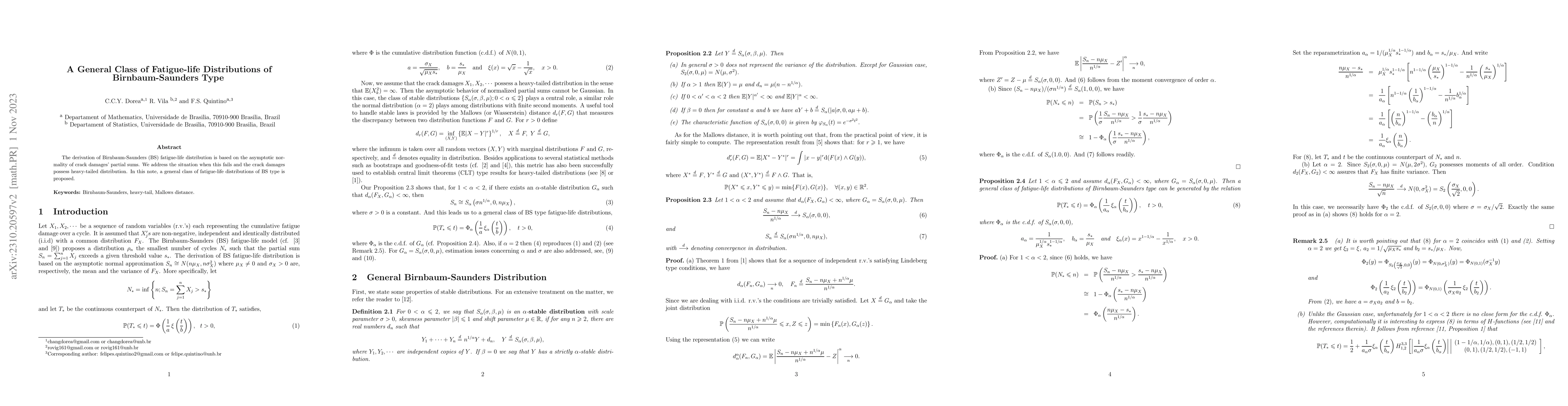 Thumbnail for A General Class of Fatigue-life Distributions of Birnbaum-Saunders Type