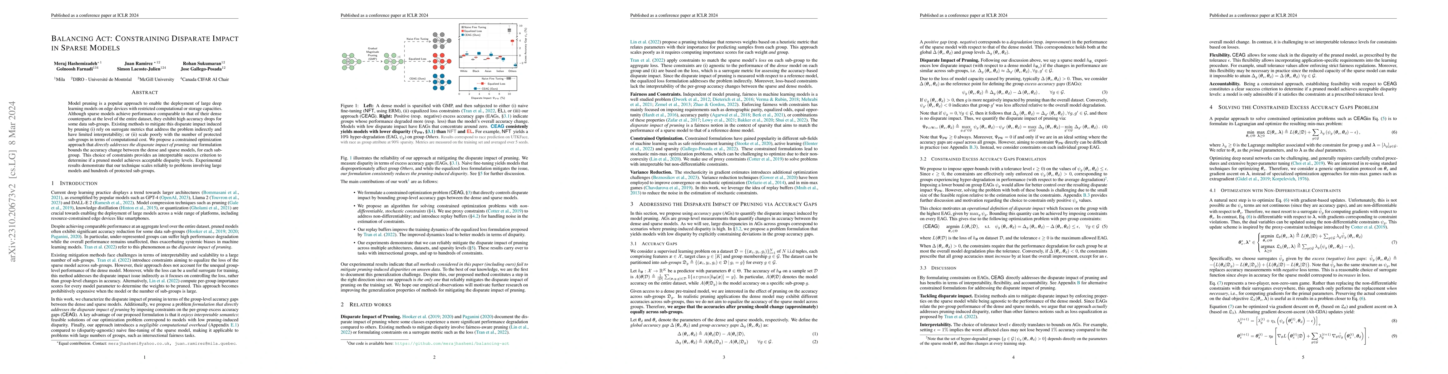 Thumbnail for Balancing Act: Constraining Disparate Impact in Sparse Models