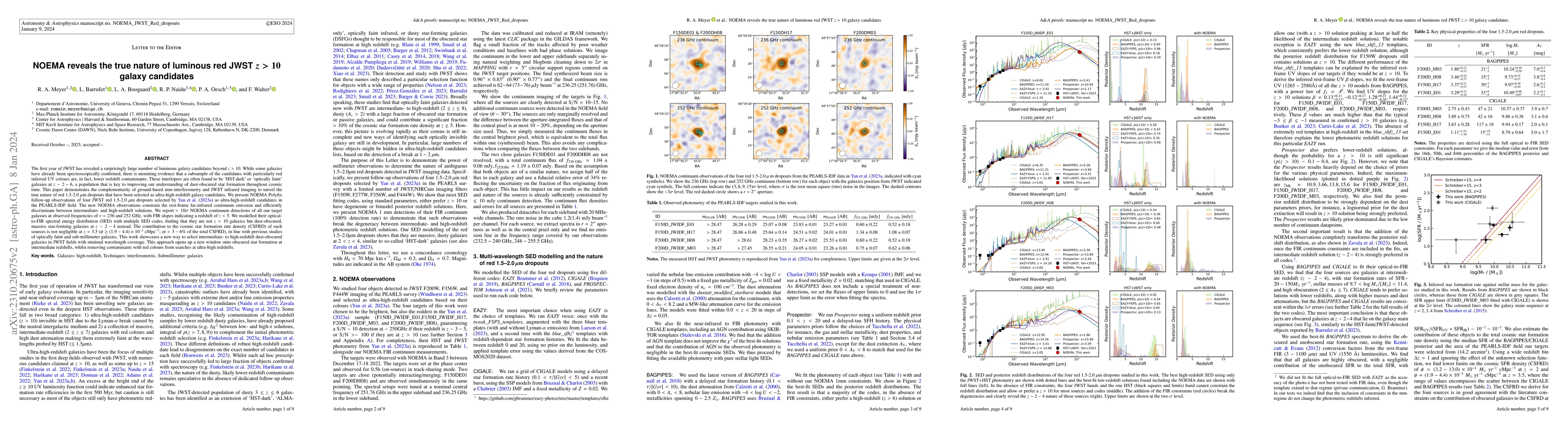 Thumbnail for NOEMA reveals the true nature of luminous red JWST z>10 galaxy
  candidates