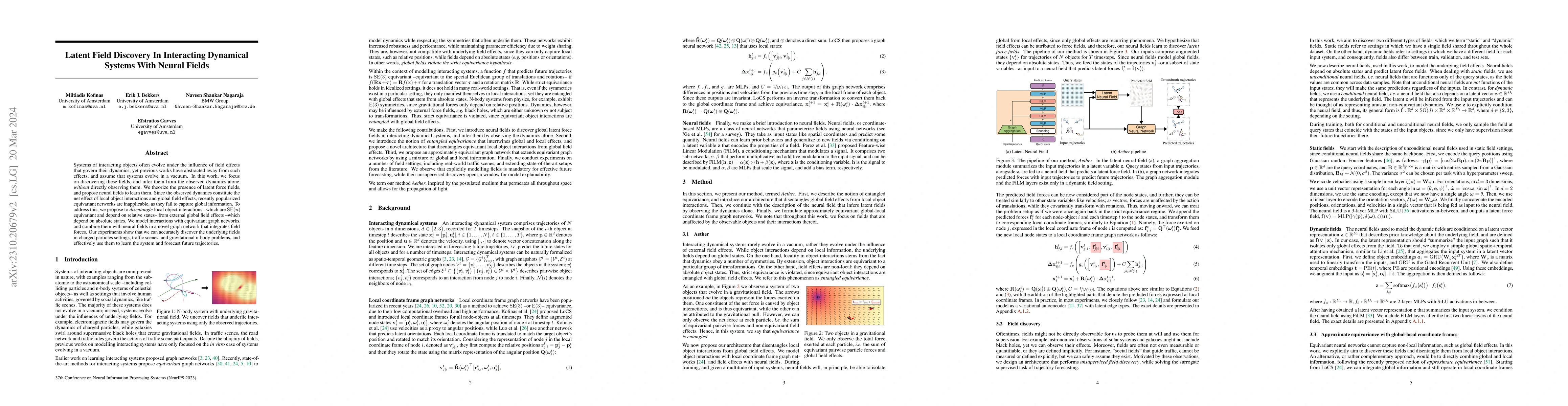 Thumbnail for Latent Field Discovery In Interacting Dynamical Systems With Neural
  Fields