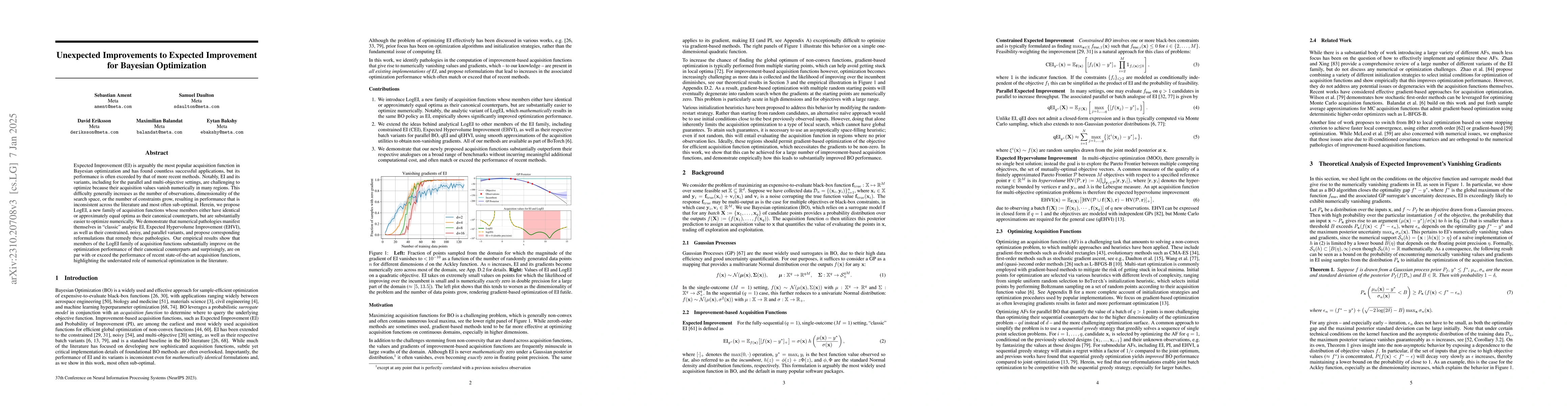 Thumbnail for Unexpected Improvements to Expected Improvement for Bayesian
  Optimization