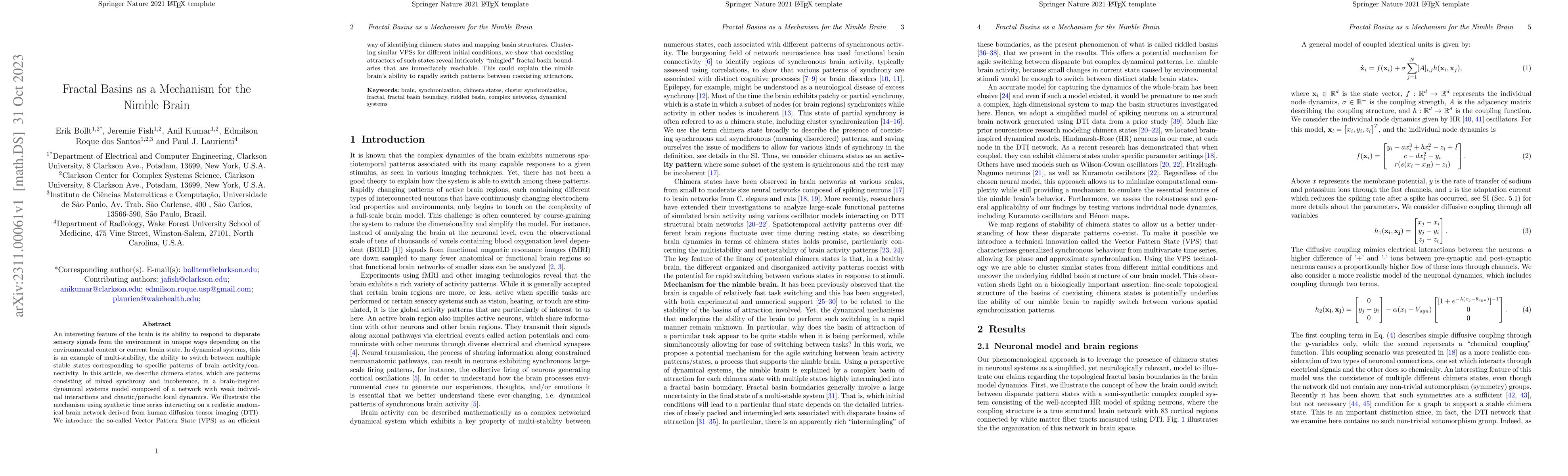 Thumbnail for Fractal Basins as a Mechanism for the Nimble Brain