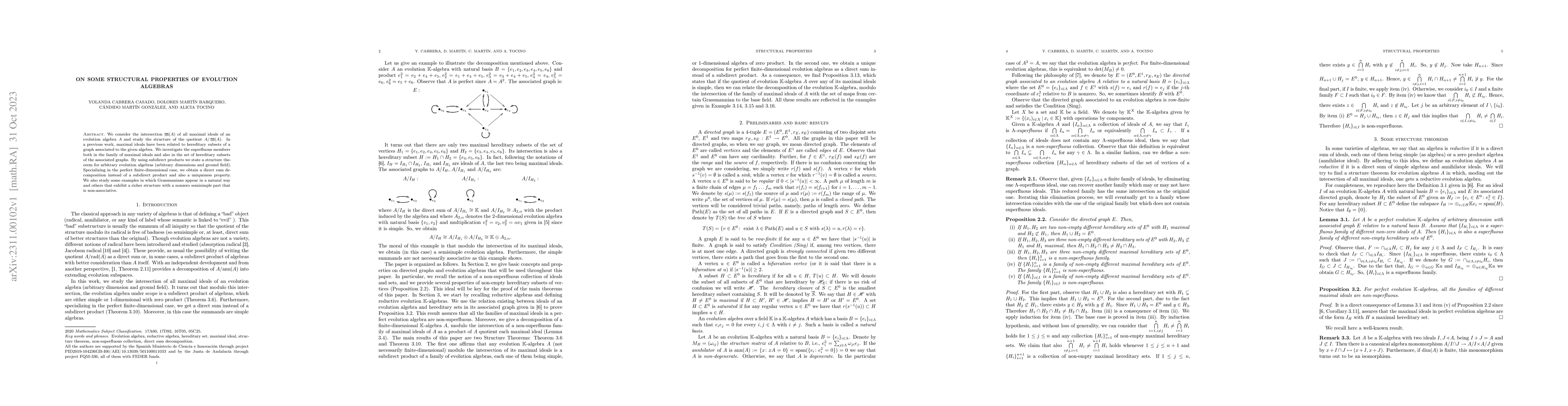 Thumbnail for On some structural properties of evolution algebras
