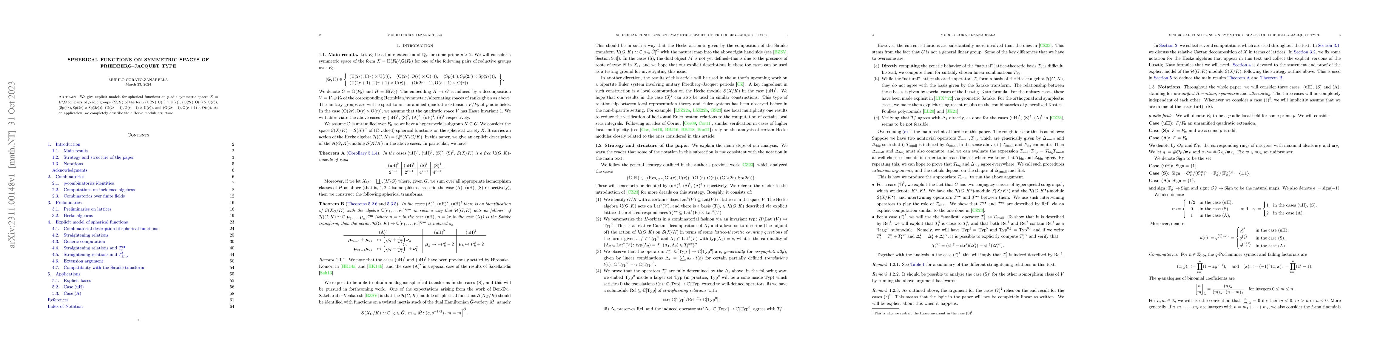 Thumbnail for Spherical functions on symmetric spaces of Friedberg-Jacquet type