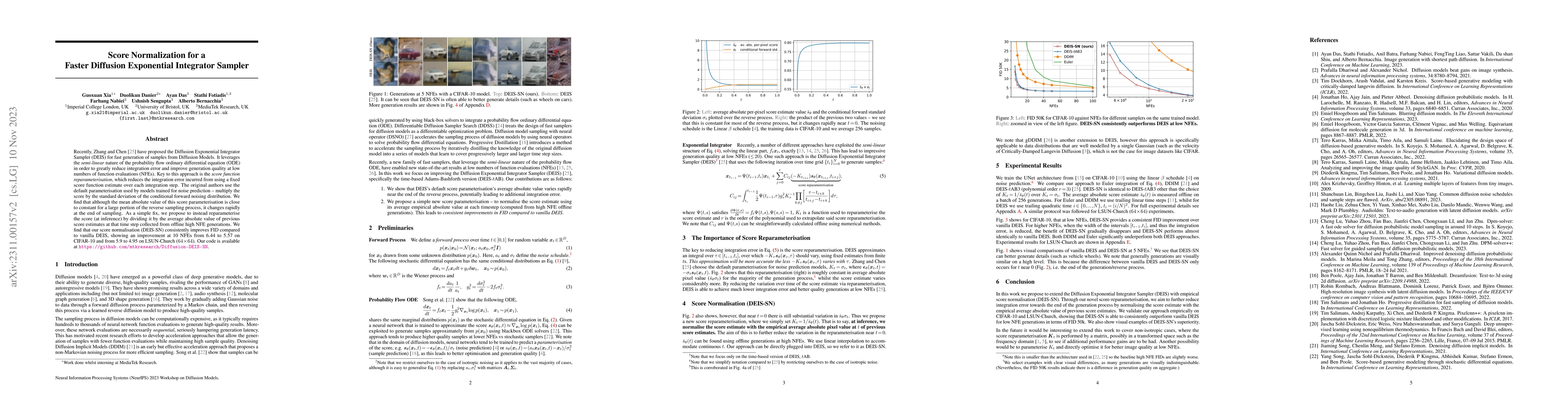 Thumbnail for Score Normalization for a Faster Diffusion Exponential Integrator
  Sampler