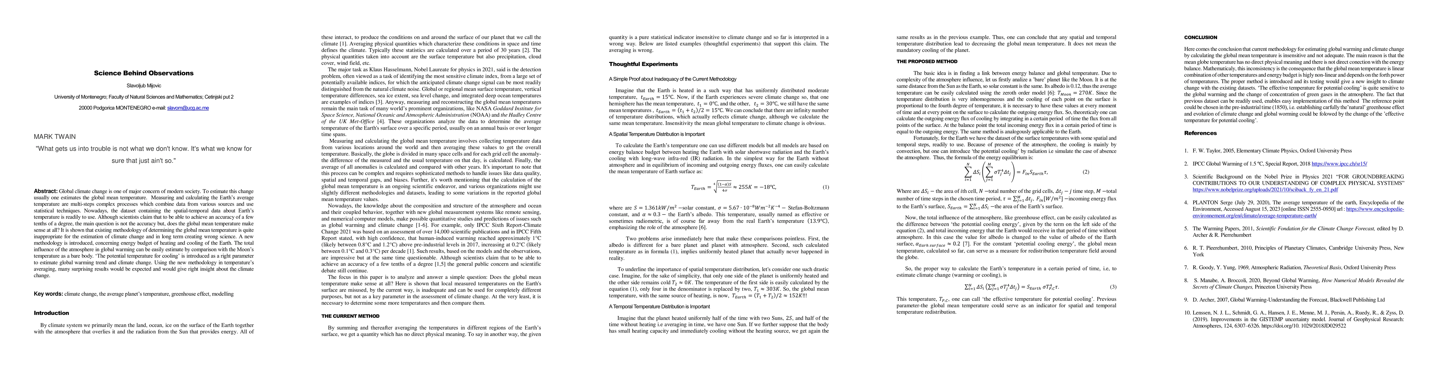 Thumbnail for Science Behind Observations