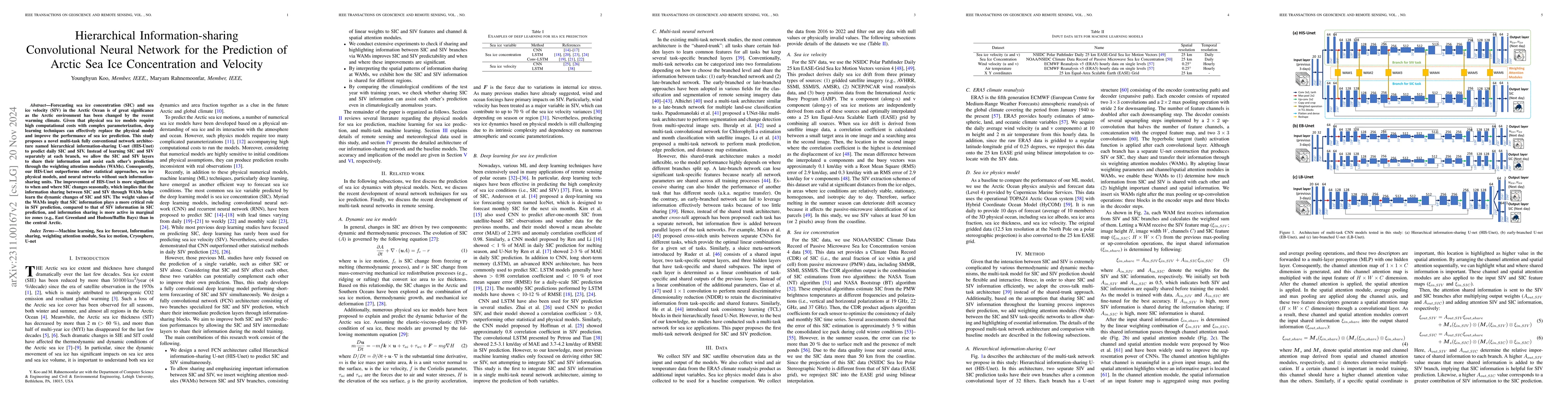 Thumbnail for Multi-task Deep Convolutional Network to Predict Sea Ice Concentration
  and Drift in the Arctic Ocean