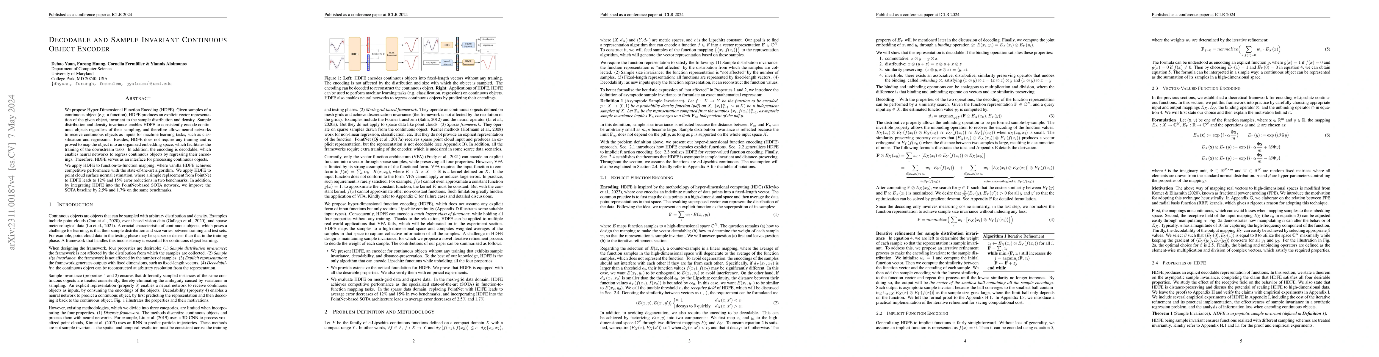 Thumbnail for Decodable and Sample Invariant Continuous Object Encoder