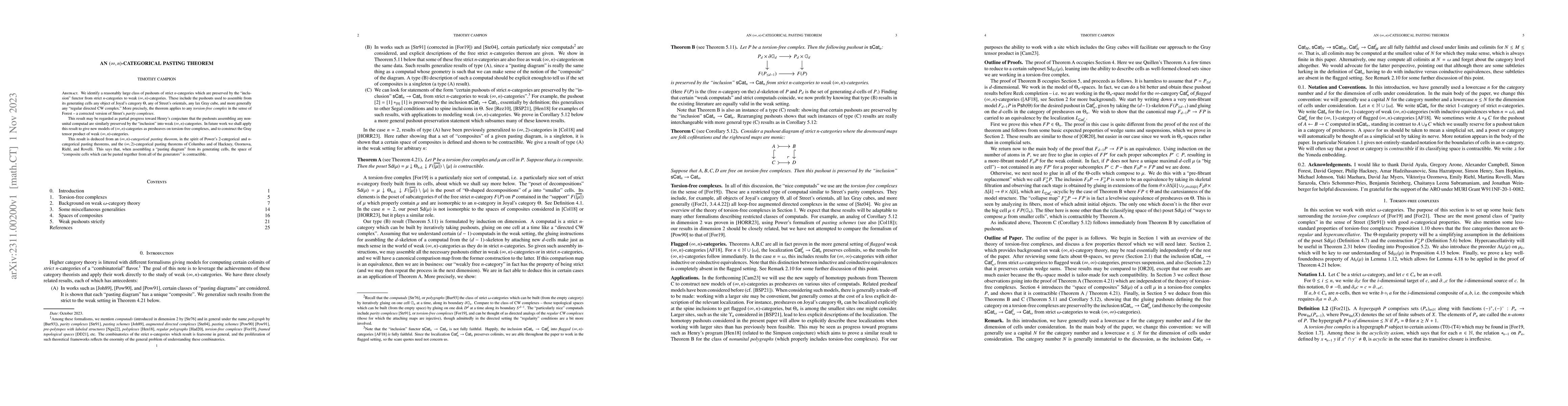 Thumbnail for An $(\infty,n)$-categorical pasting theorem