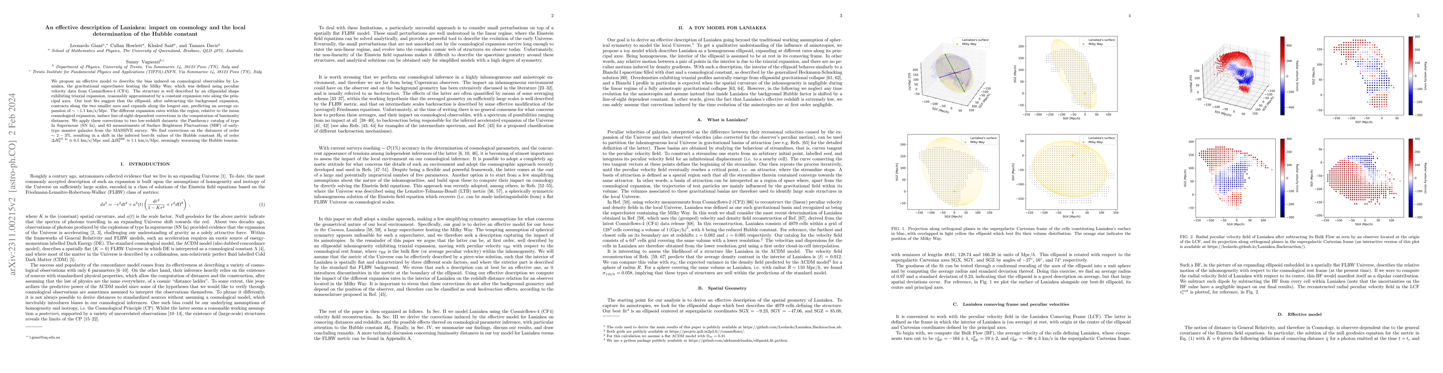 Thumbnail for An effective description of Laniakea: impact on cosmology and the local
  determination of the Hubble constant