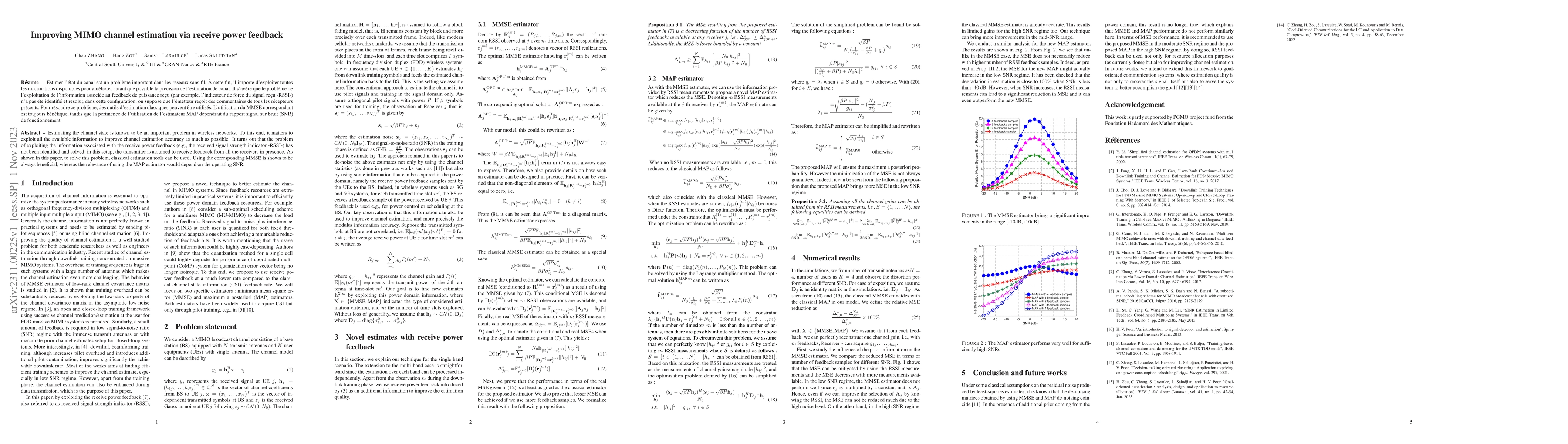 Thumbnail for Improving MIMO channel estimation via receive power feedback