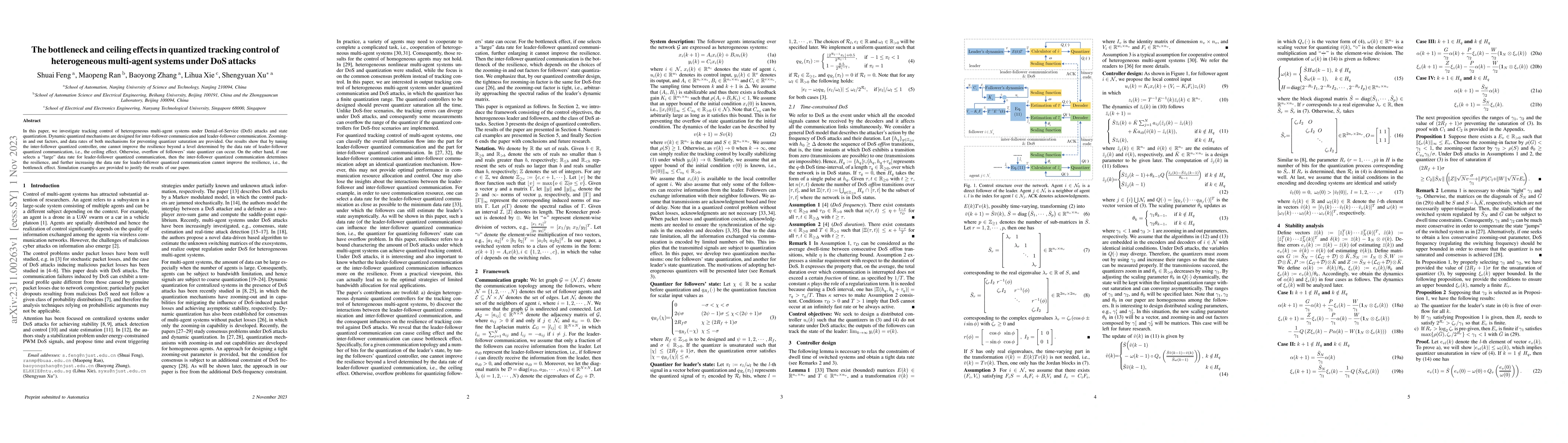 Thumbnail for The bottleneck and ceiling effects in quantized tracking control of
  heterogeneous multi-agent systems under DoS attacks