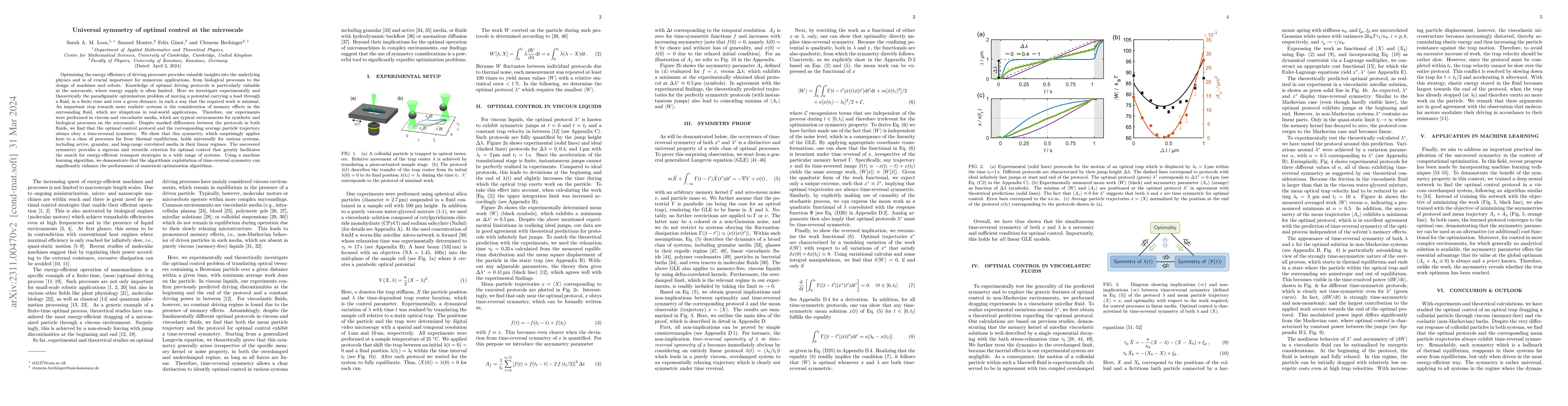 Thumbnail for Universal symmetry of optimal control at the microscale