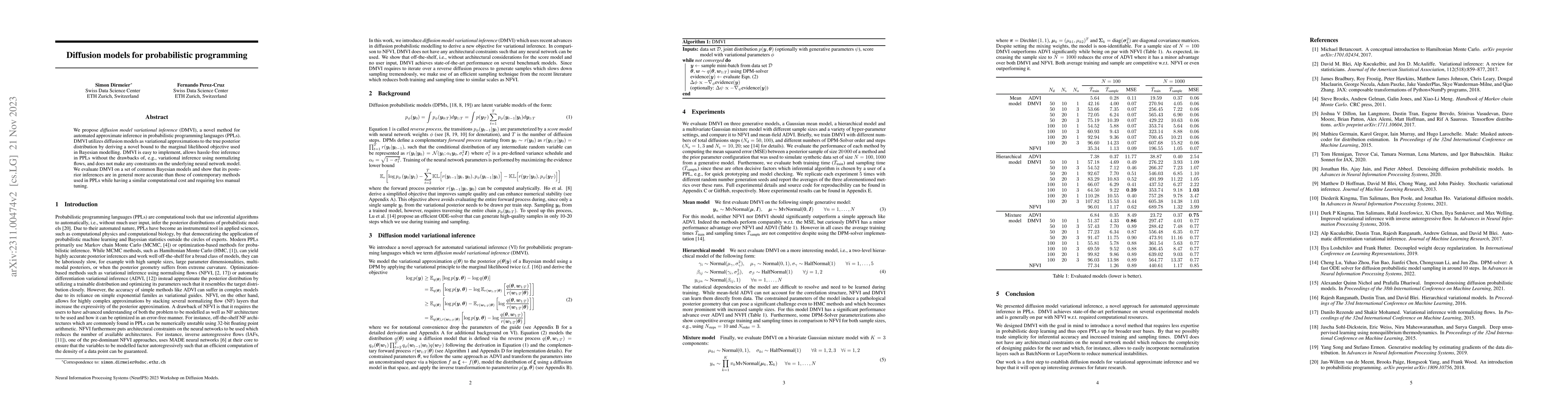 Thumbnail for Diffusion models for probabilistic programming