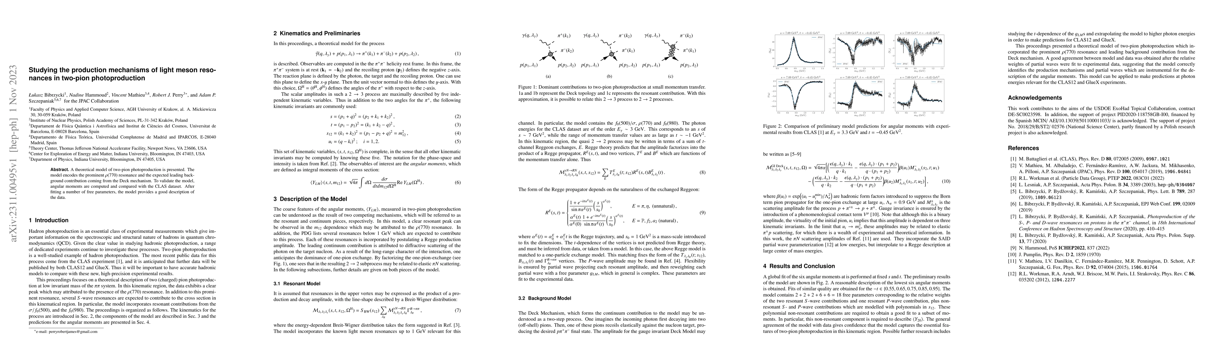 Thumbnail for Studying the production mechanisms of light meson resonances in two-pion
  photoproduction