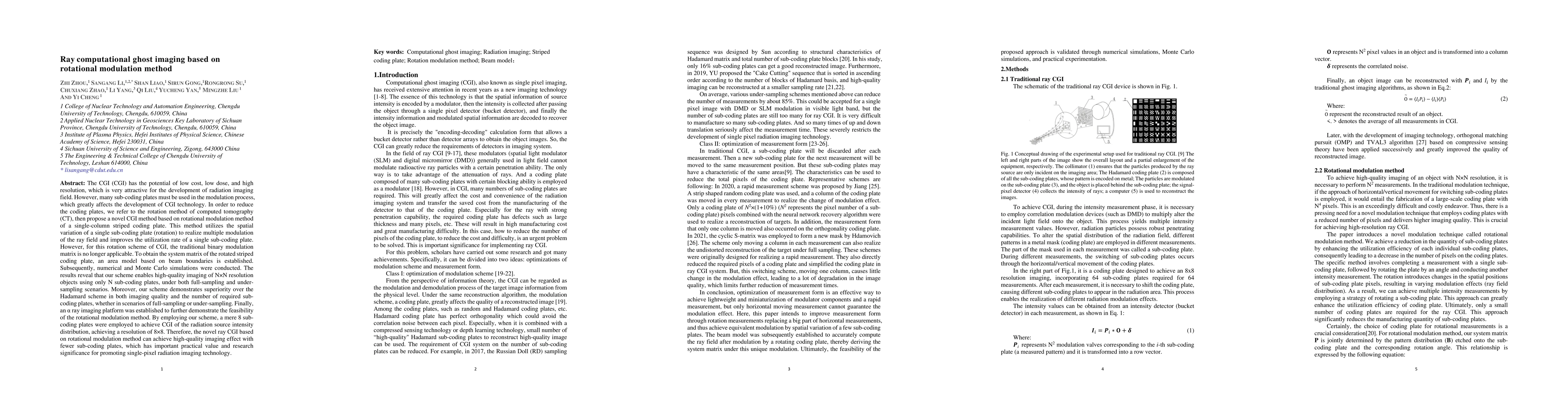 Thumbnail for Ray computational ghost imaging based on rotational modulation method