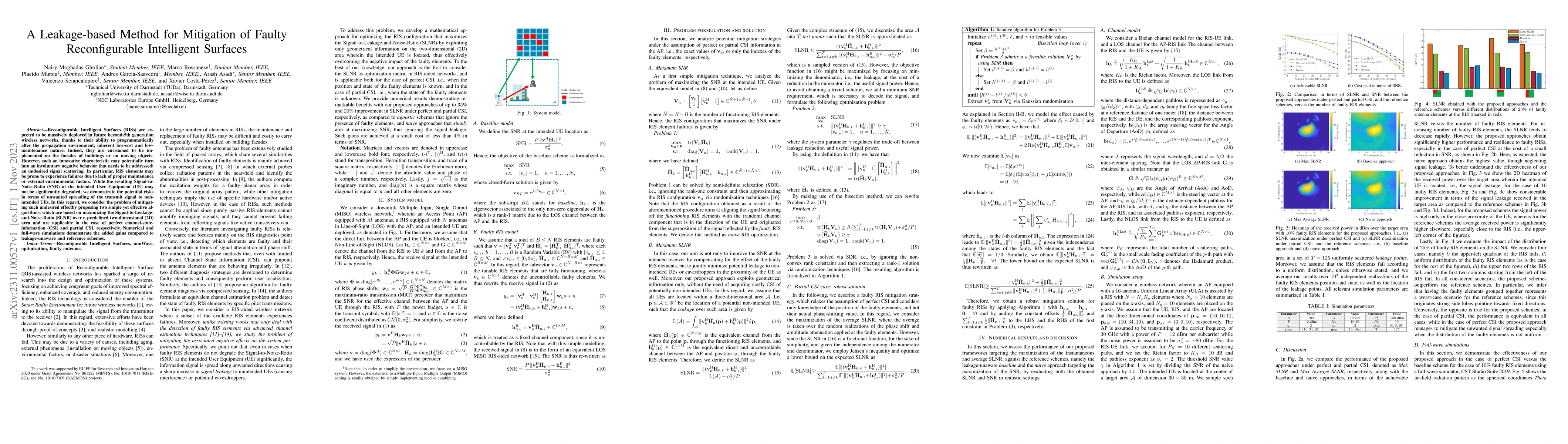 Thumbnail for A Leakage-based Method for Mitigation of Faulty Reconfigurable
  Intelligent Surfaces