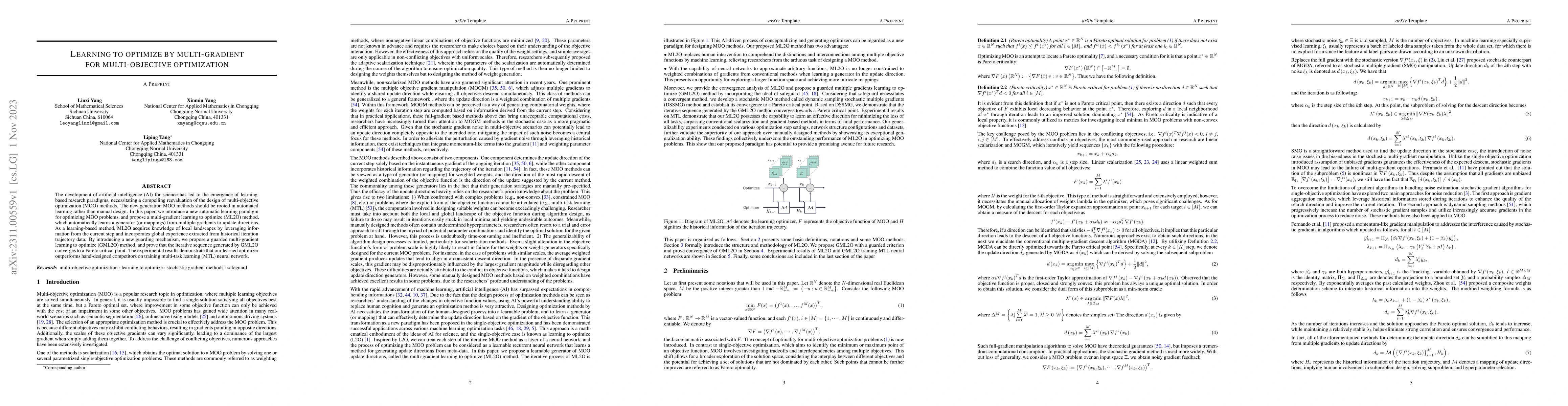 Thumbnail for Learning to optimize by multi-gradient for multi-objective optimization