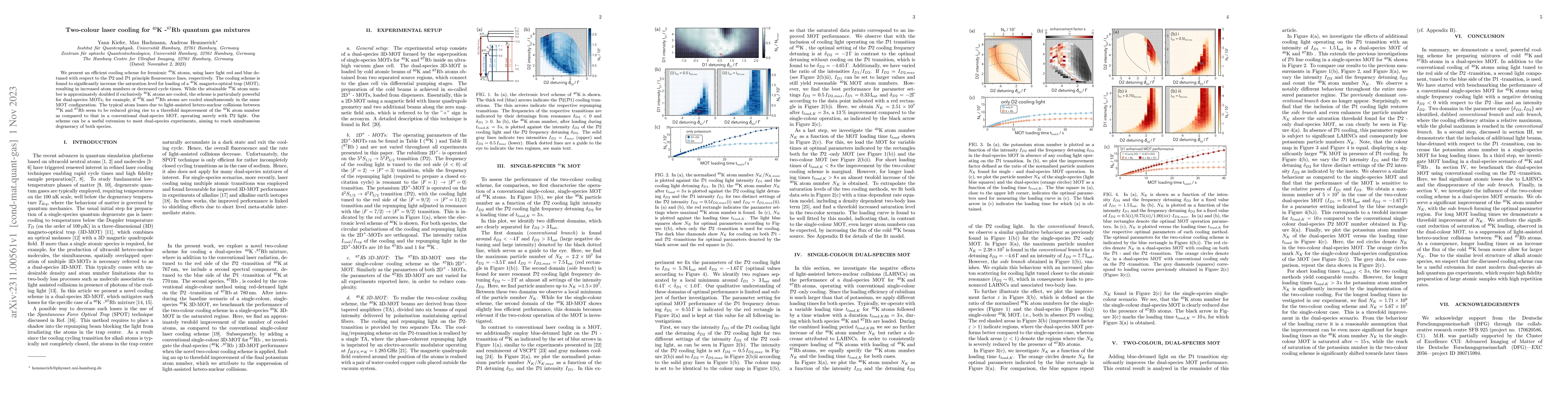 Thumbnail for Two-colour laser cooling for 40K-87Rb quantum gas mixtures