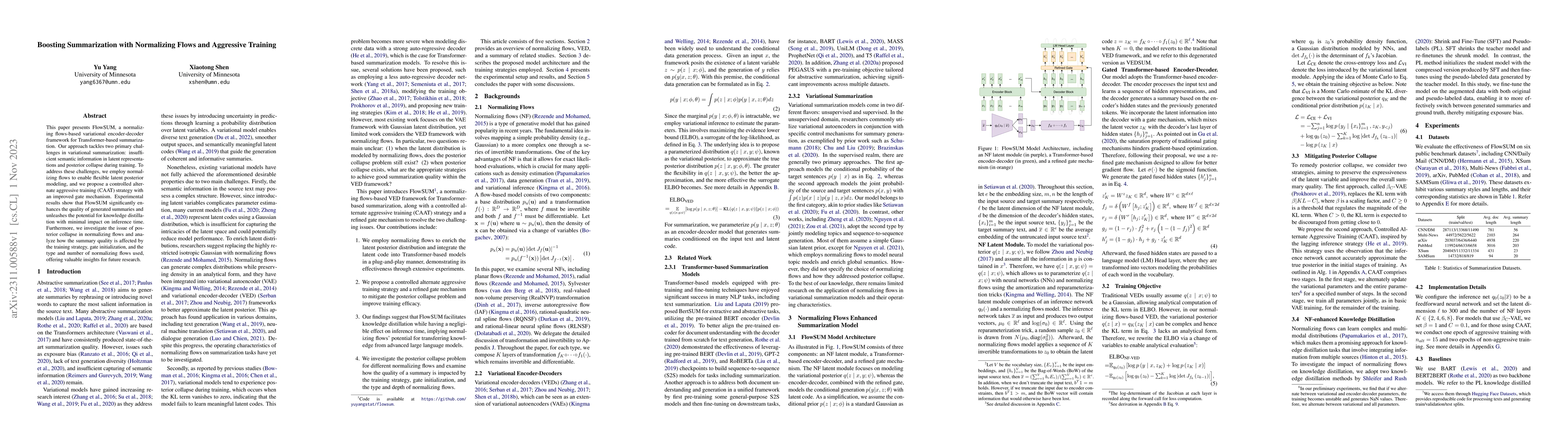 Thumbnail for Boosting Summarization with Normalizing Flows and Aggressive Training