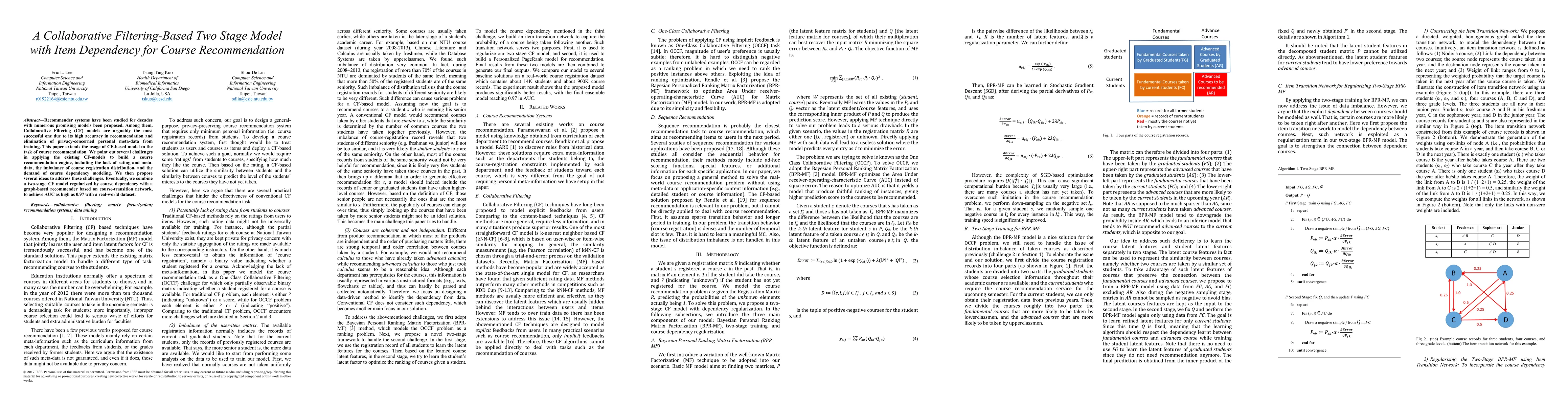 Thumbnail for A Collaborative Filtering-Based Two Stage Model with Item Dependency for
  Course Recommendation