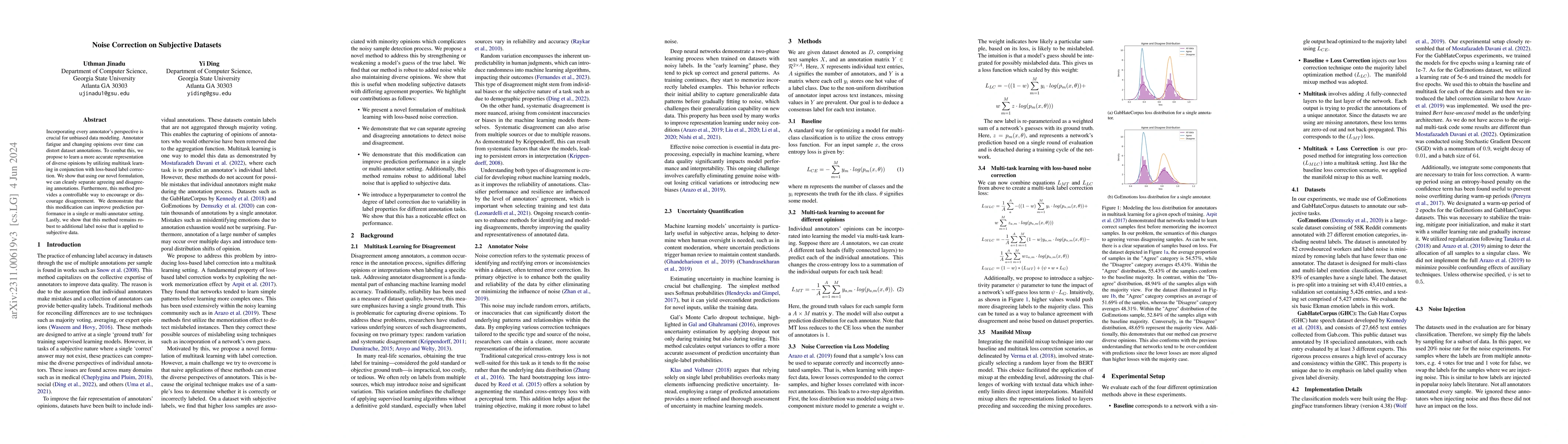 Thumbnail for Noise Correction on Subjective Datasets