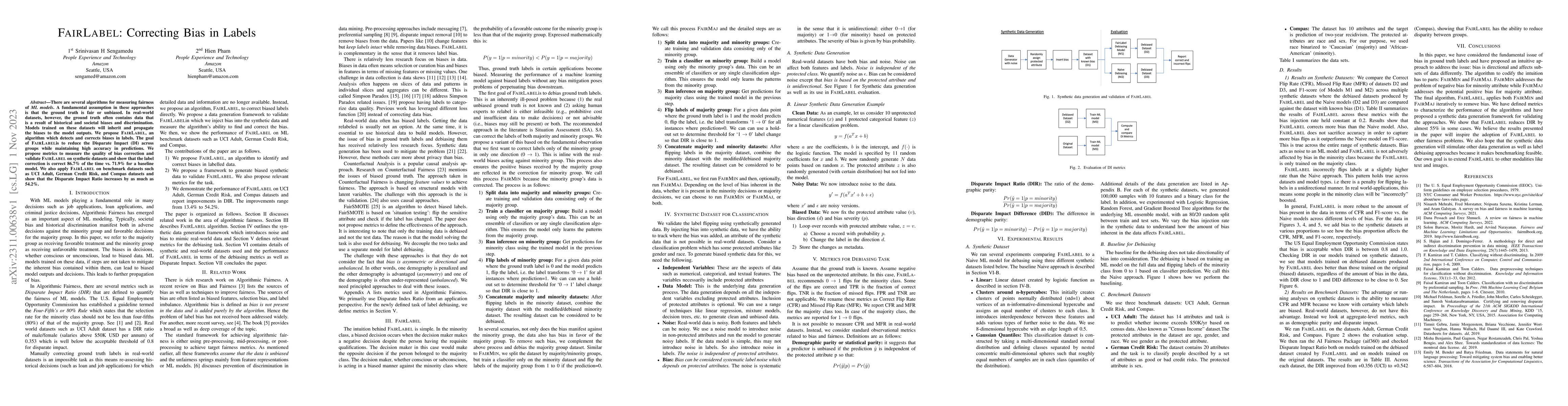 Thumbnail for FAIRLABEL: Correcting Bias in Labels