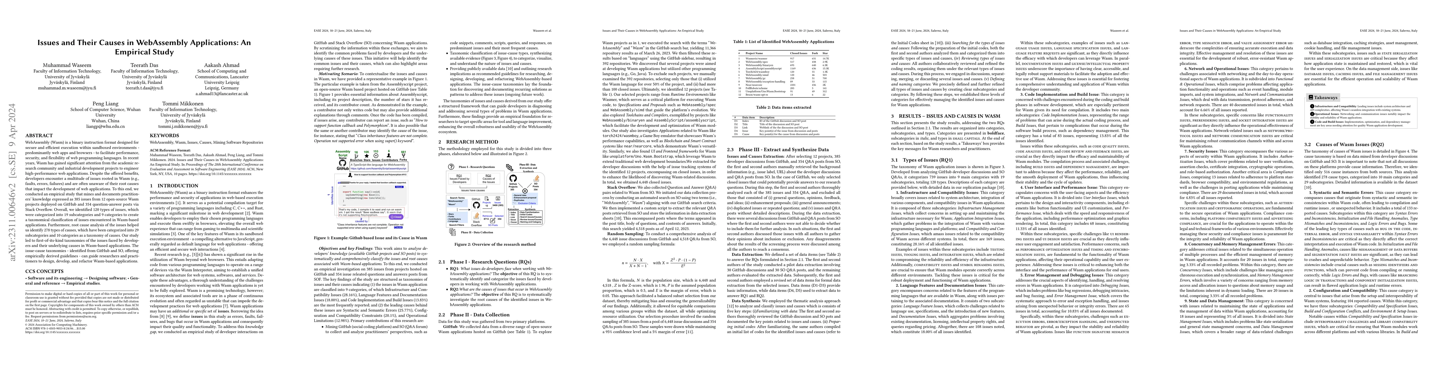 Thumbnail for Issues and Their Causes in WebAssembly Applications: An Empirical Study