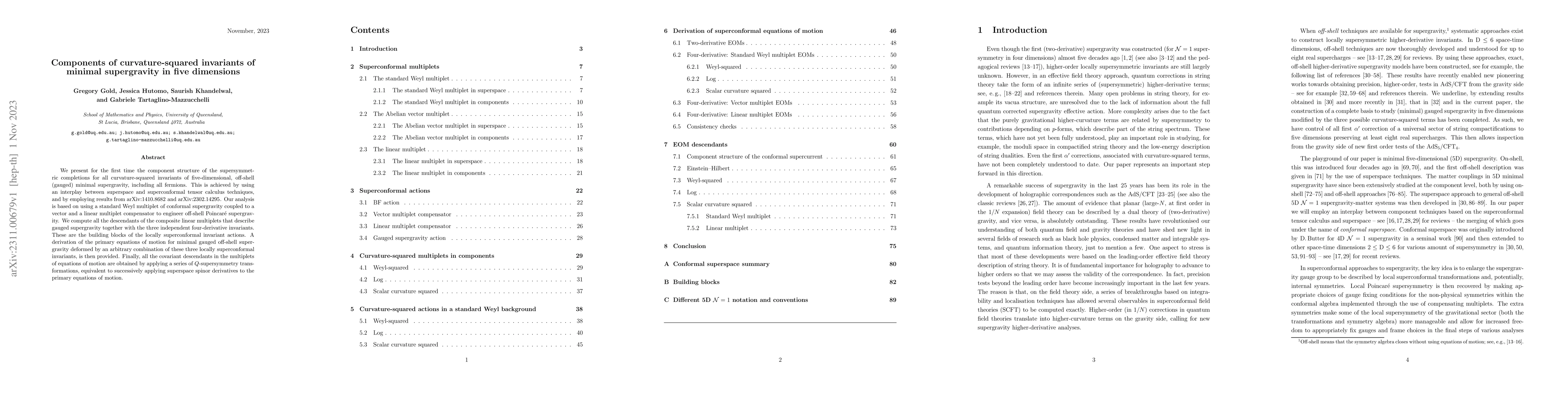 Thumbnail for Components of curvature-squared invariants of minimal supergravity in
  five dimensions